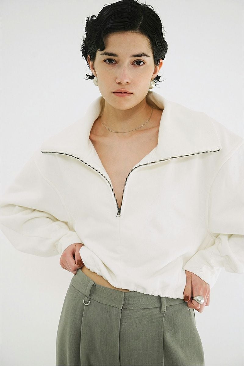 CLANE(クラネ) | CLANE(クラネ)HALF ZIP SHORT TOPS ハーフジップ