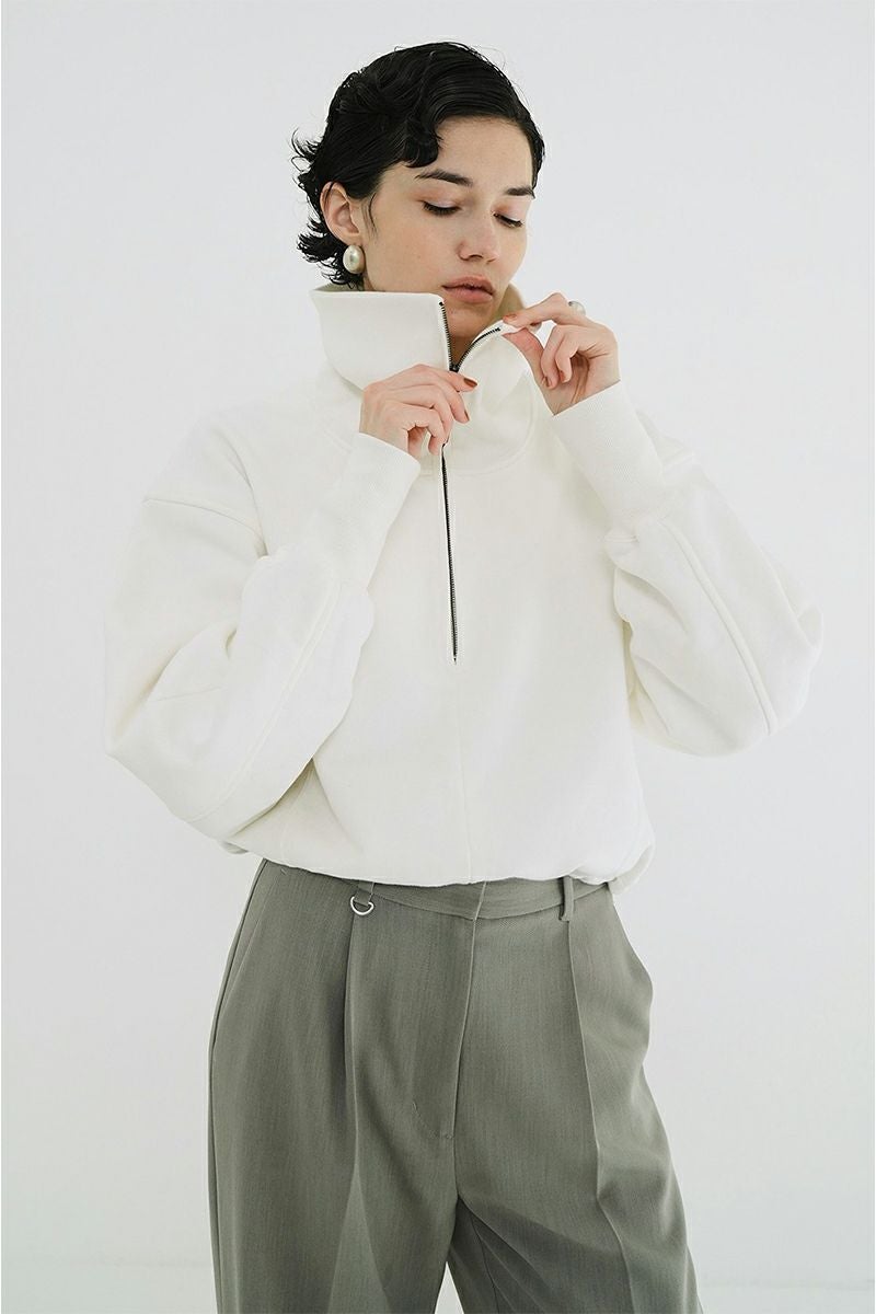 CLANE(クラネ) | CLANE(クラネ)HALF ZIP SHORT TOPS ハーフジップ