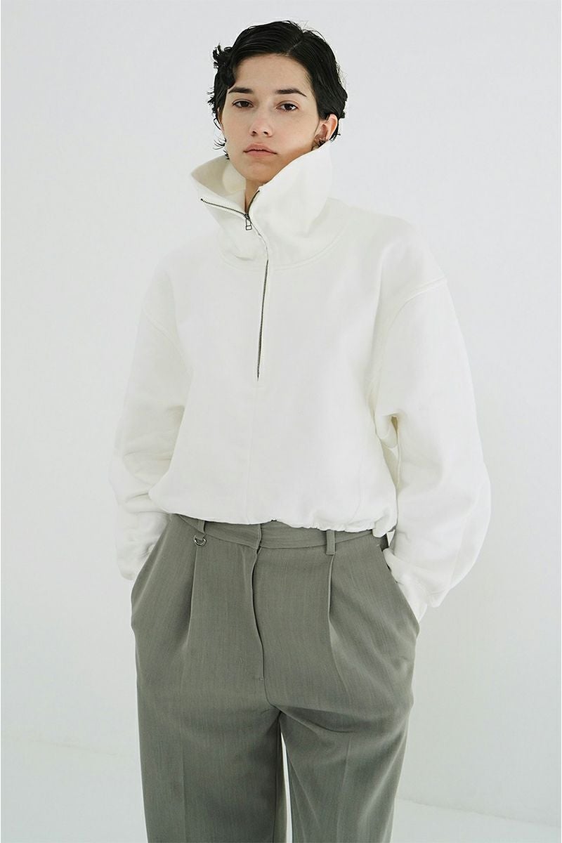 CLANE(クラネ) | CLANE(クラネ)HALF ZIP SHORT TOPS ハーフジップ