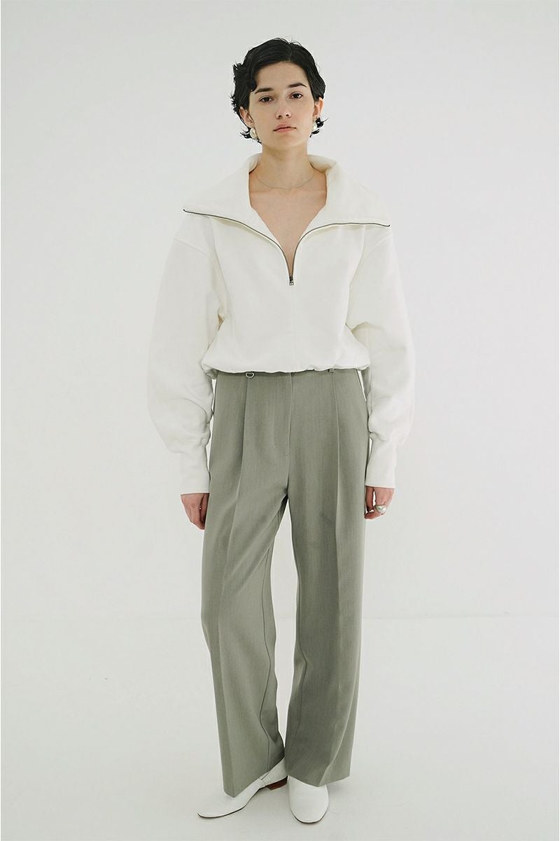 CLANE(クラネ) HALF ZIP SHORT TOPS ハーフジップショートトップス 19105-1352