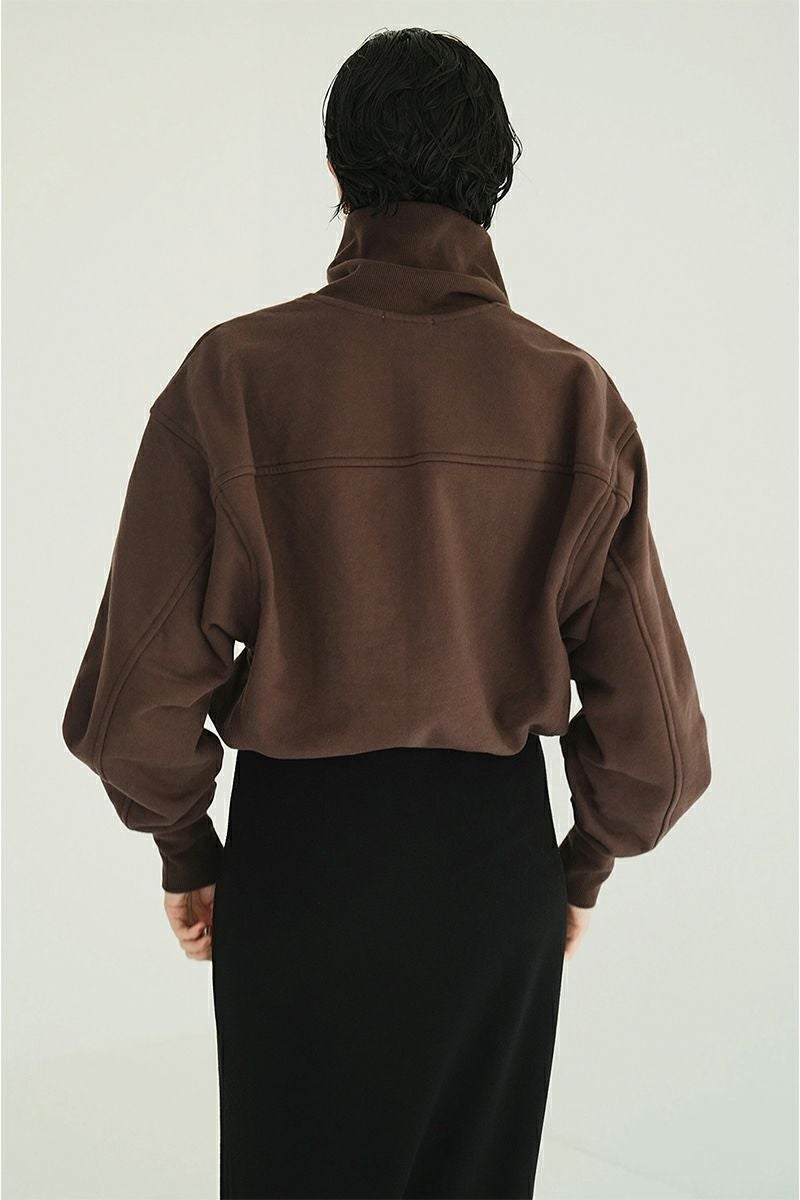 CLANE(クラネ) HALF ZIP SHORT TOPS ハーフジップショートトップス 19105-1352