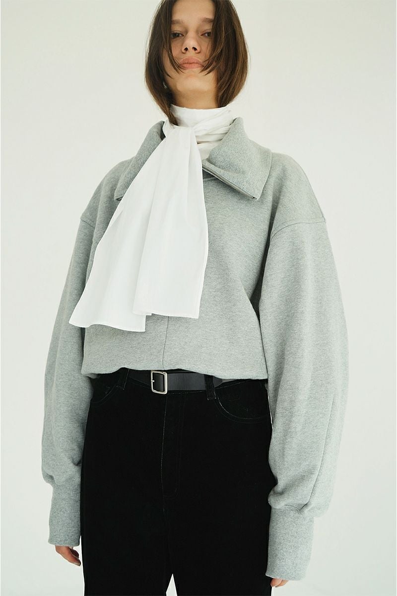 CLANE(クラネ) HALF ZIP SHORT TOPS ハーフジップショートトップス 19105-1352