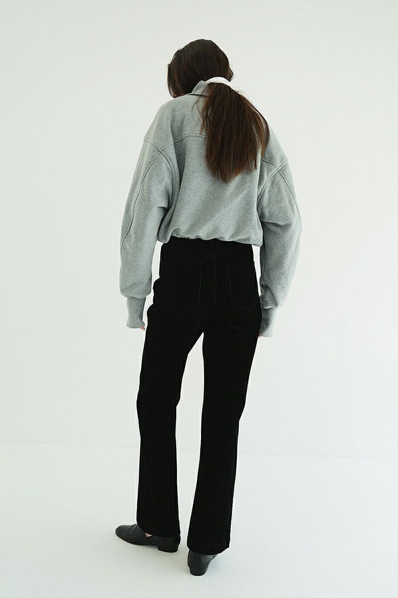 CLANE(クラネ) HALF ZIP SHORT TOPS ハーフジップショートトップス 19105-1352