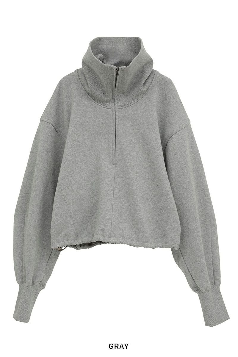 CLANE(クラネ) | CLANE(クラネ)HALF ZIP SHORT TOPS ハーフジップ