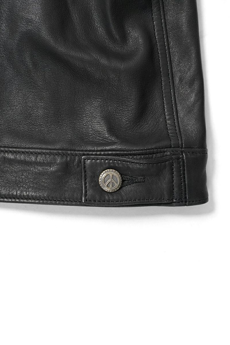 Porter Classic(ポータークラシック)LEATHER JACKET W / SILVER BUTTONS (ENTREFINO) レザージャケット シルバーボタン エントルフィーノ PC-017-3590