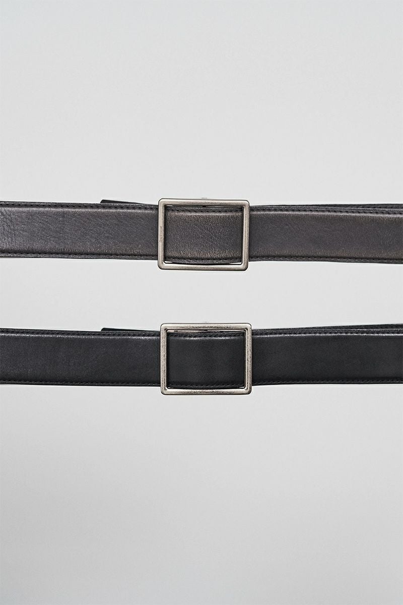 Graphpaper(グラフペーパー) Holeless Leather Classic Belt ホールレスレザークラシックベルト GU254-90033B