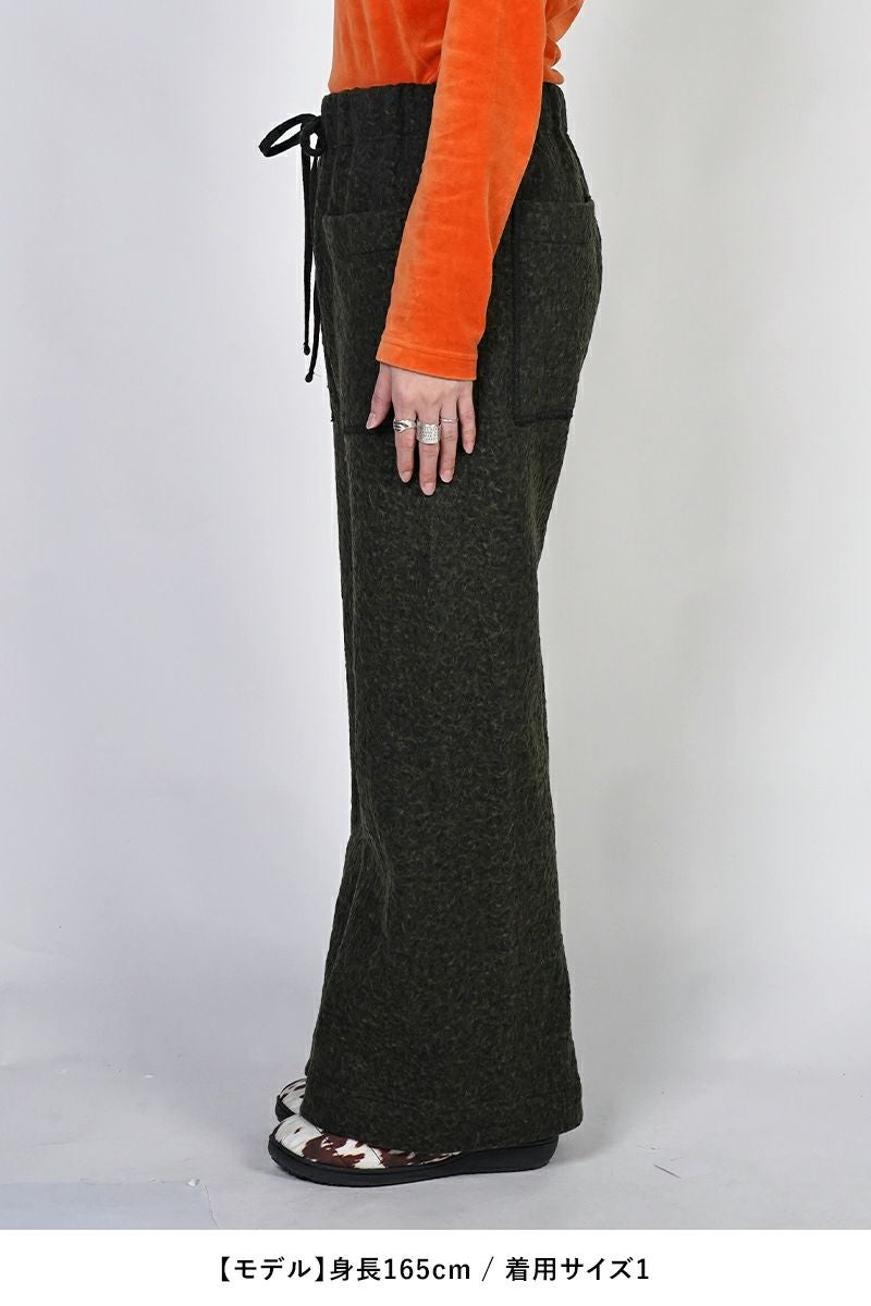 kengo(ケンゴ) cotton wool bokomoko loose flare pants コットンウールボコモコルーズフレアパンツ K25FW-PA5