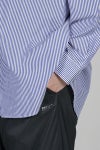 Graphpaper(グラフペーパー) Broad Stripe L/S Oversized Regular Collar Shirt ブロードストライプ長袖オーバーサイズレギュラーカラーシャツ GM254-50022STB