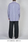Graphpaper(グラフペーパー) Broad Stripe L/S Oversized Regular Collar Shirt ブロードストライプ長袖オーバーサイズレギュラーカラーシャツ GM254-50022STB