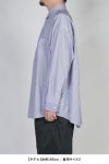 Graphpaper(グラフペーパー) Broad Stripe L/S Oversized Regular Collar Shirt ブロードストライプ長袖オーバーサイズレギュラーカラーシャツ GM254-50022STB