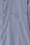 Graphpaper(グラフペーパー) Broad Stripe L/S Oversized Regular Collar Shirt ブロードストライプ長袖オーバーサイズレギュラーカラーシャツ GM254-50022STB