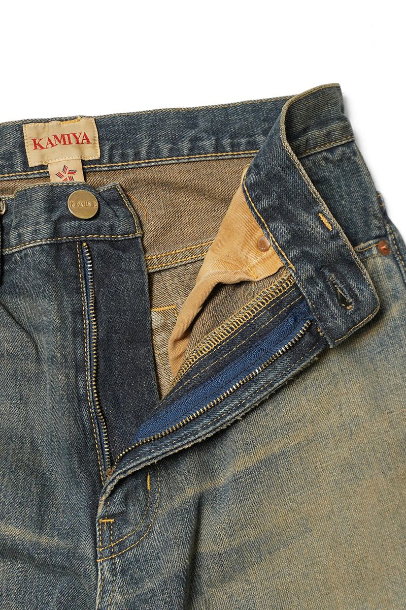 KAMIYA(カミヤ) BORO Bootcut Wide Jeans ボロブーツカットワイドジーンズ G15PT053