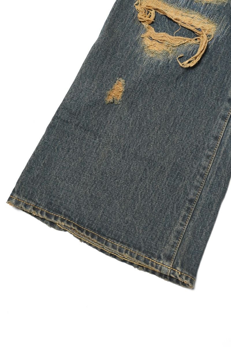 KAMIYA(カミヤ) | KAMIYA(カミヤ) BORO Bootcut Wide Jeans ボロブーツ