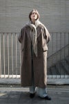 CLANE(クラネ) DOUBLE WOOL LONG COAT ダブルウールロングコート 19101-0042