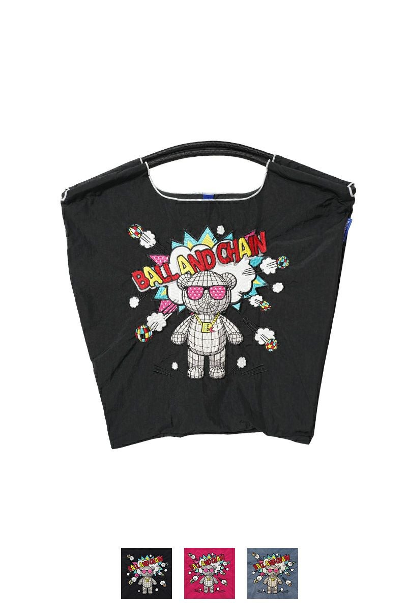Ball & Chain(ボールアンドチェーン) KUMA BOOM (M) クマブーム(M) ショッピングバック トートバッグ 301069