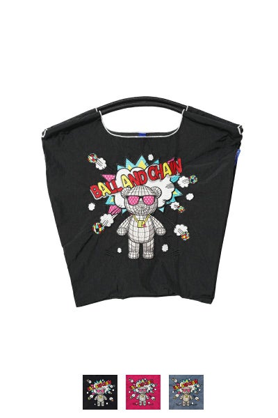 Ball & Chain(ボールアンドチェーン) KUMA BOOM (M) クマブーム(M) ショッピングバック トートバッグ 301069