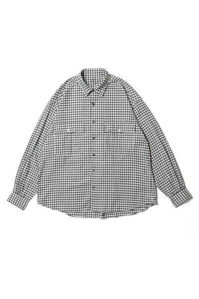 Porter Classic(ポータークラシック) ROLL UP FLANNEL GINGHAM CHECK SHIRT ロールアップフランネルギンガムチェックシャツ PC-016-3684