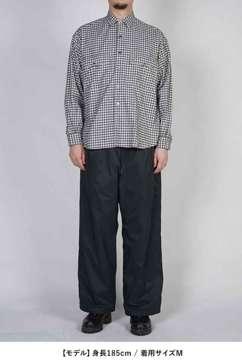 Porter Classic(ポータークラシック) ROLL UP FLANNEL GINGHAM CHECK SHIRT ロールアップフランネルギンガムチェックシャツ PC-016-3684