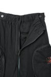  SYUMAN.(シュウマン) > SYUMAN.(シュウマン) Parachute cargo trousers by Blk 25FW-MS001-B