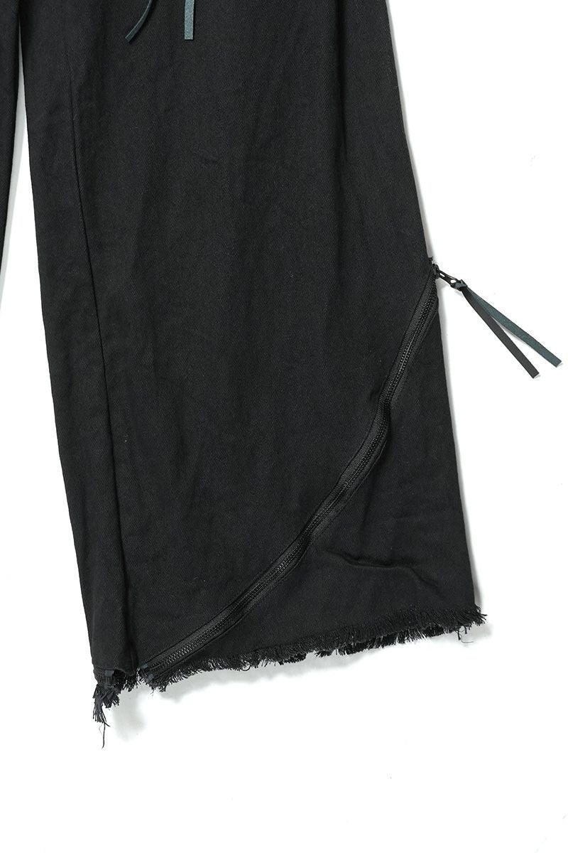  SYUMAN.(シュウマン) > SYUMAN.(シュウマン) Parachute cargo trousers by Blk 25FW-MS001-B