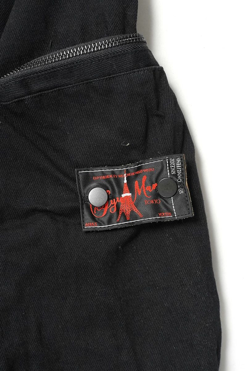  SYUMAN.(シュウマン) > SYUMAN.(シュウマン) Parachute cargo trousers by Blk 25FW-MS001-B