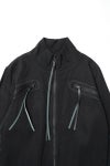  SYUMAN.(シュウマン) > SYUMAN.(シュウマン) Jet track jacket by Blk 25FW-MS002-B 