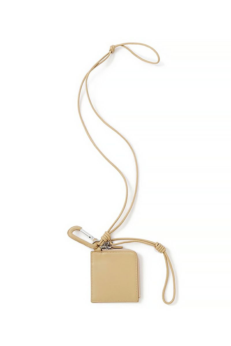 ETRE TOKYO(エトレトウキョウ) レザーコードカラビナスクエアパース 1225679111