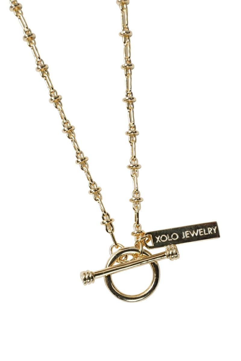 XOLO(ショロ) | XOLO(ショロ) Oval Solid Link Necklace -2mm- GOLD