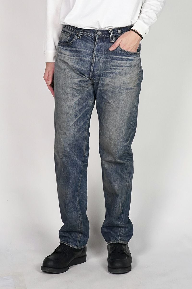 SAINT Mxxxxxx(セントマイケル) SM-HR1-0000-C60 / BerBerJin DENIM PNT / 5PKTS DAMAGE / BLUE ベルベルジン 5ポケット ダメージパンツ