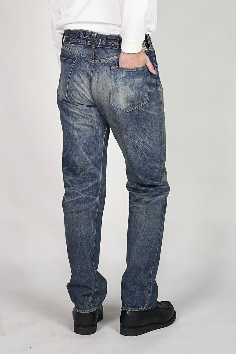 SAINT Mxxxxxx(セントマイケル) SM-HR1-0000-C60 / BerBerJin DENIM PNT / 5PKTS DAMAGE / BLUE ベルベルジン 5ポケット ダメージパンツ