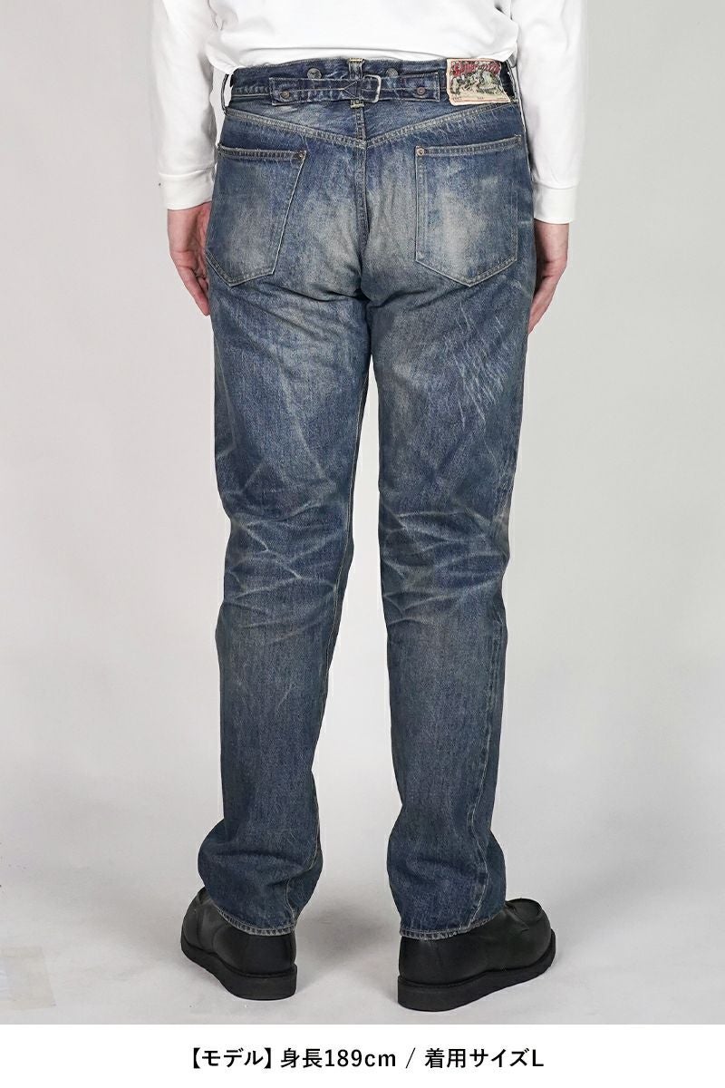 SAINT Mxxxxxx(セントマイケル) SM-HR1-0000-C60 / BerBerJin DENIM PNT / 5PKTS DAMAGE / BLUE ベルベルジン 5ポケット ダメージパンツ