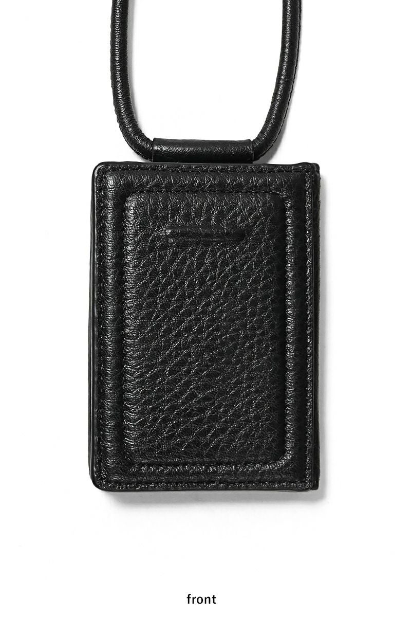 objcts.io(オブジェクツアイオー) iPhoneアクセサリー ストラップ付レザーカードケース