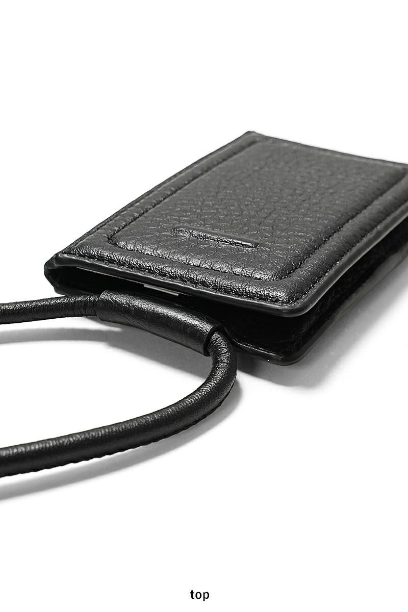 objcts.io(オブジェクツアイオー) iPhoneアクセサリー ストラップ付レザーカードケース