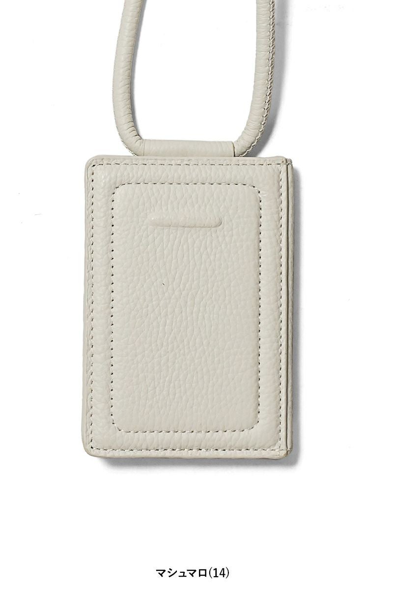 objcts.io(オブジェクツアイオー) iPhoneアクセサリー ストラップ付レザーカードケース