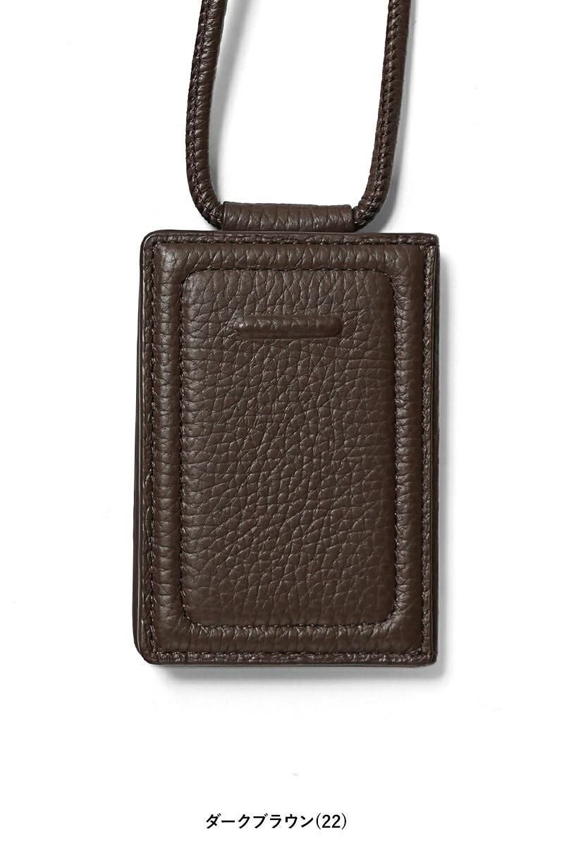 objcts.io(オブジェクツアイオー) iPhoneアクセサリー ストラップ付レザーカードケース