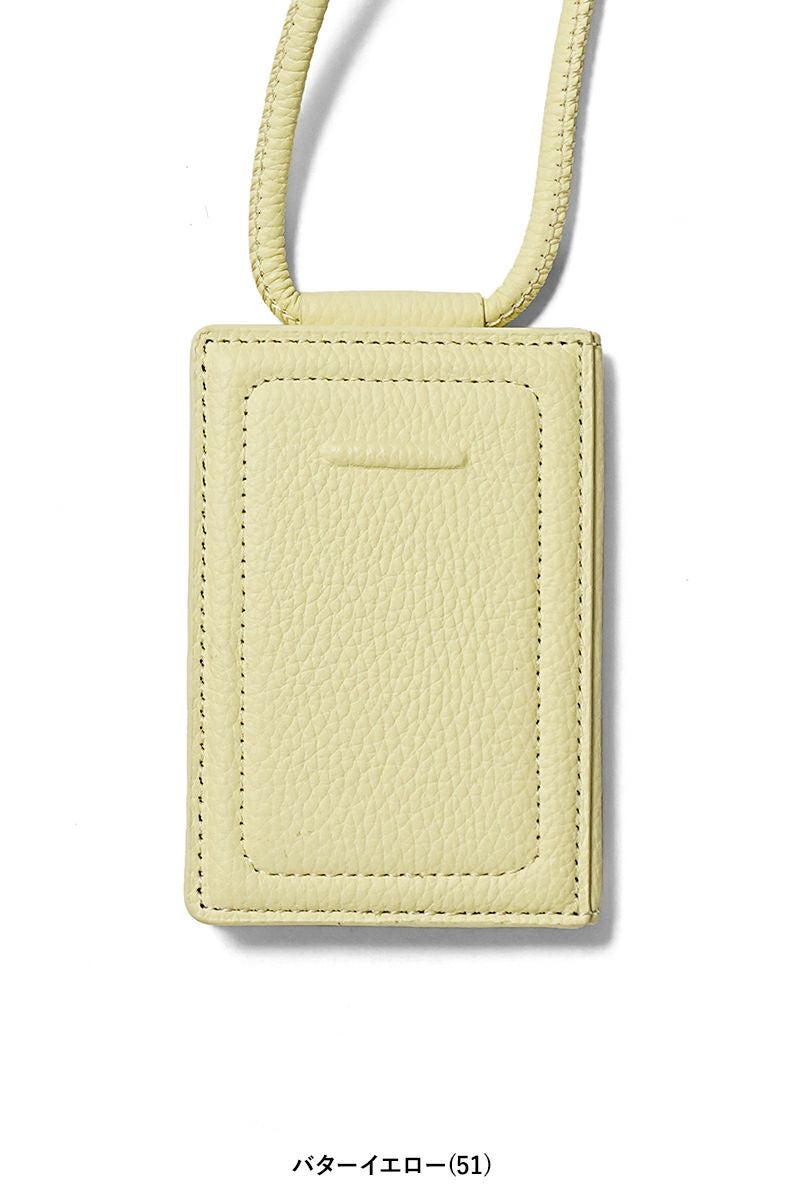 objcts.io(オブジェクツアイオー) iPhoneアクセサリー ストラップ付レザーカードケース