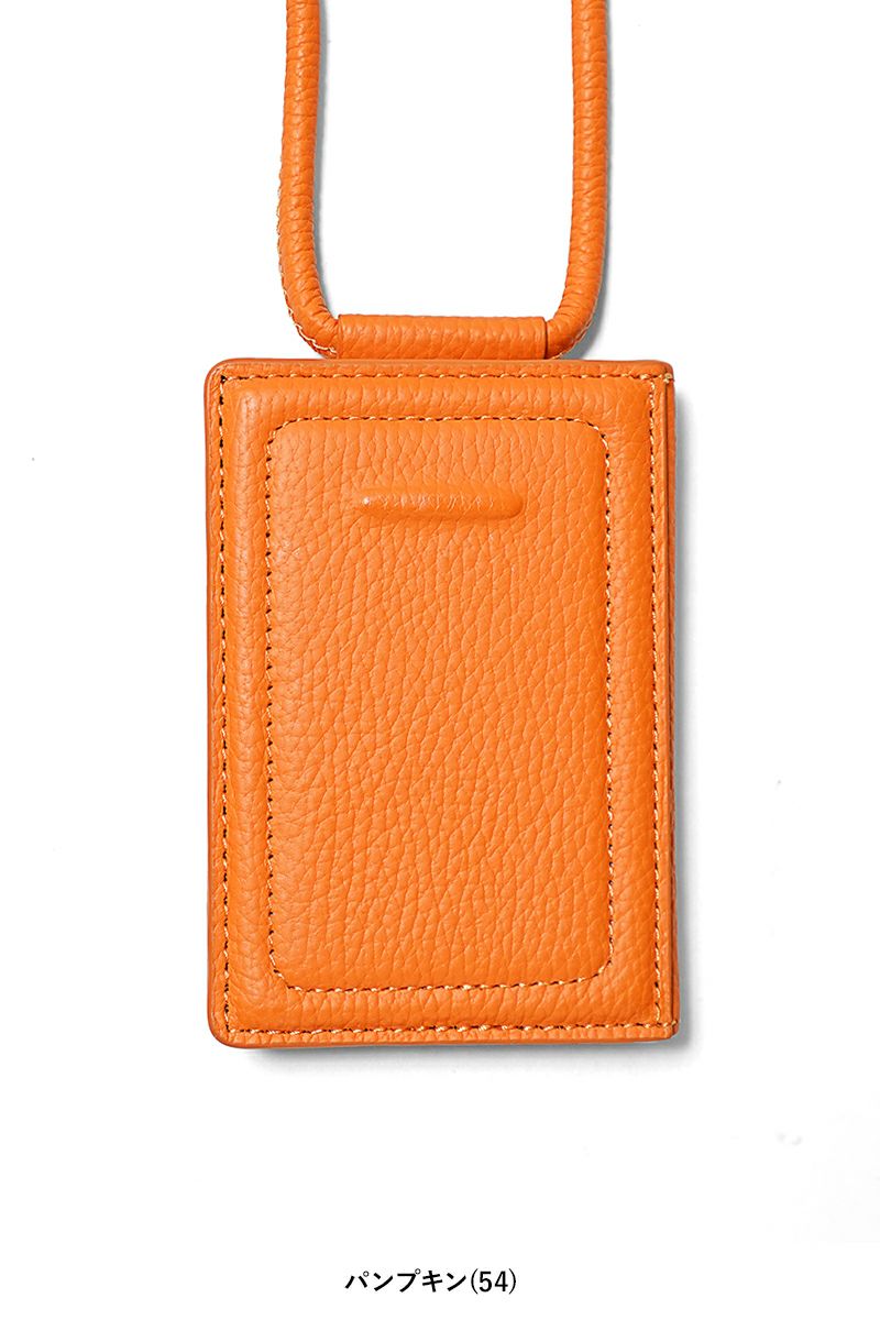 objcts.io(オブジェクツアイオー) iPhoneアクセサリー ストラップ付レザーカードケース