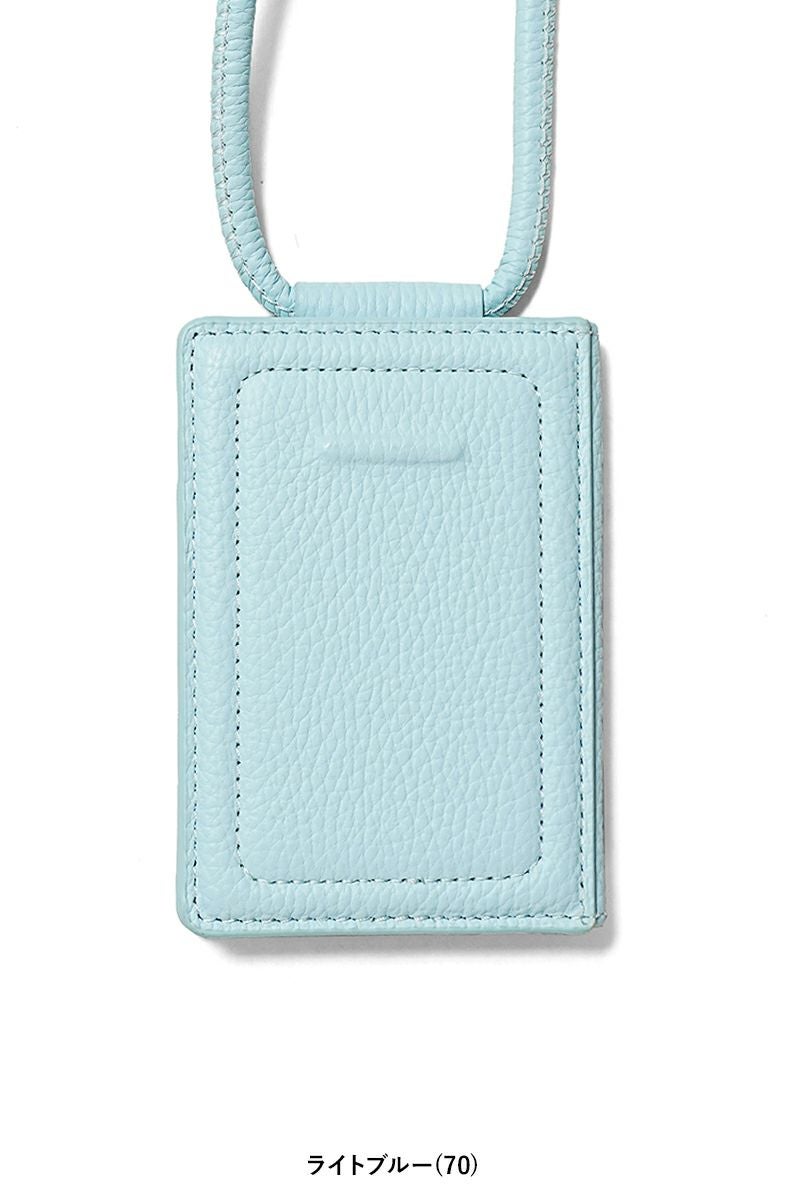 objcts.io(オブジェクツアイオー) iPhoneアクセサリー ストラップ付レザーカードケース