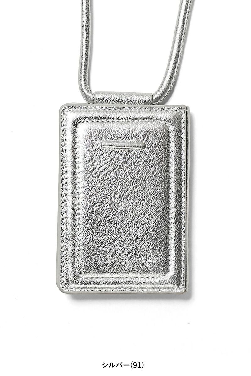 objcts.io(オブジェクツアイオー) iPhoneアクセサリー ストラップ付レザーカードケース