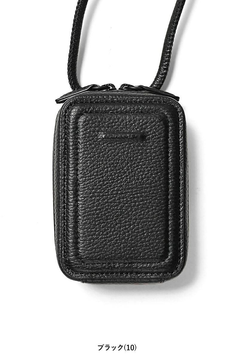 objcts.io(オブジェクツアイオー) iPhoneアクセサリー ストラップ付レザーマイクロバッグ