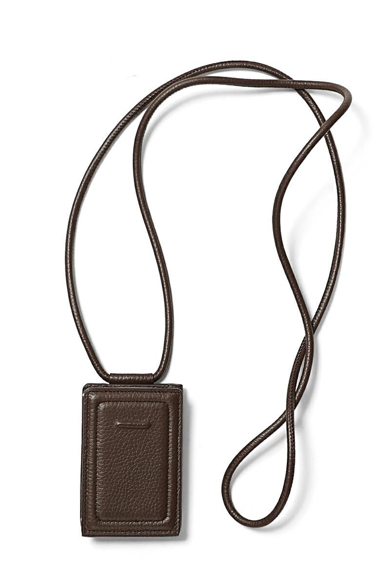 objcts.io(オブジェクツアイオー) iPhoneアクセサリー ストラップ付レザーウォレット