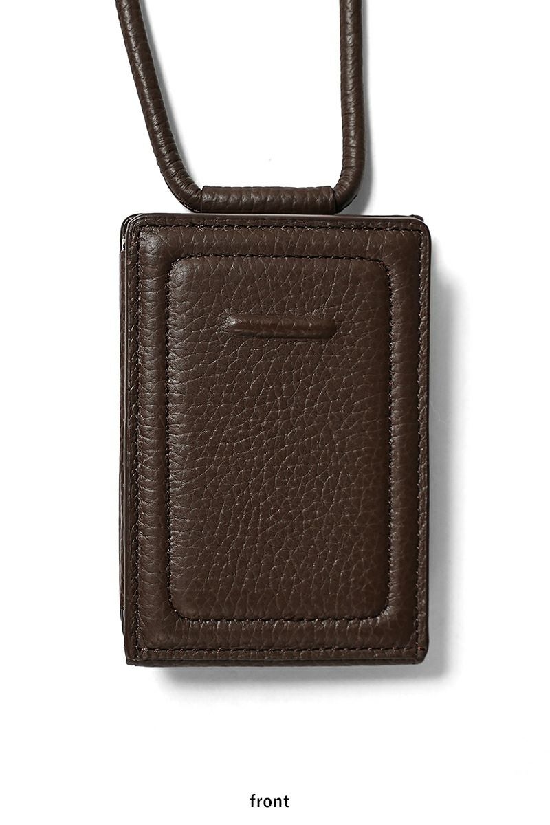 objcts.io(オブジェクツアイオー) iPhoneアクセサリー ストラップ付レザーウォレット