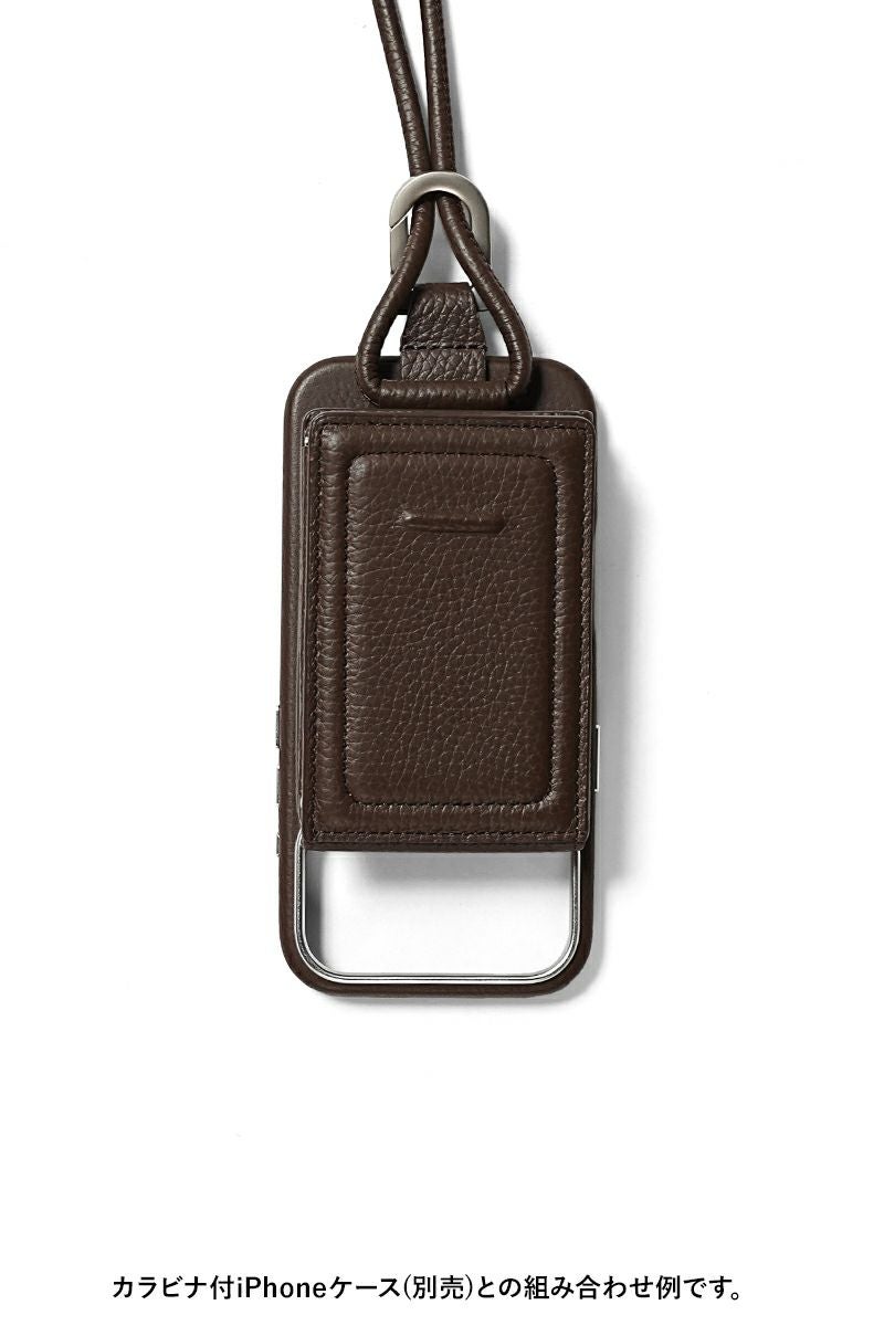 objcts.io(オブジェクツアイオー) iPhoneアクセサリー ストラップ付レザーウォレット