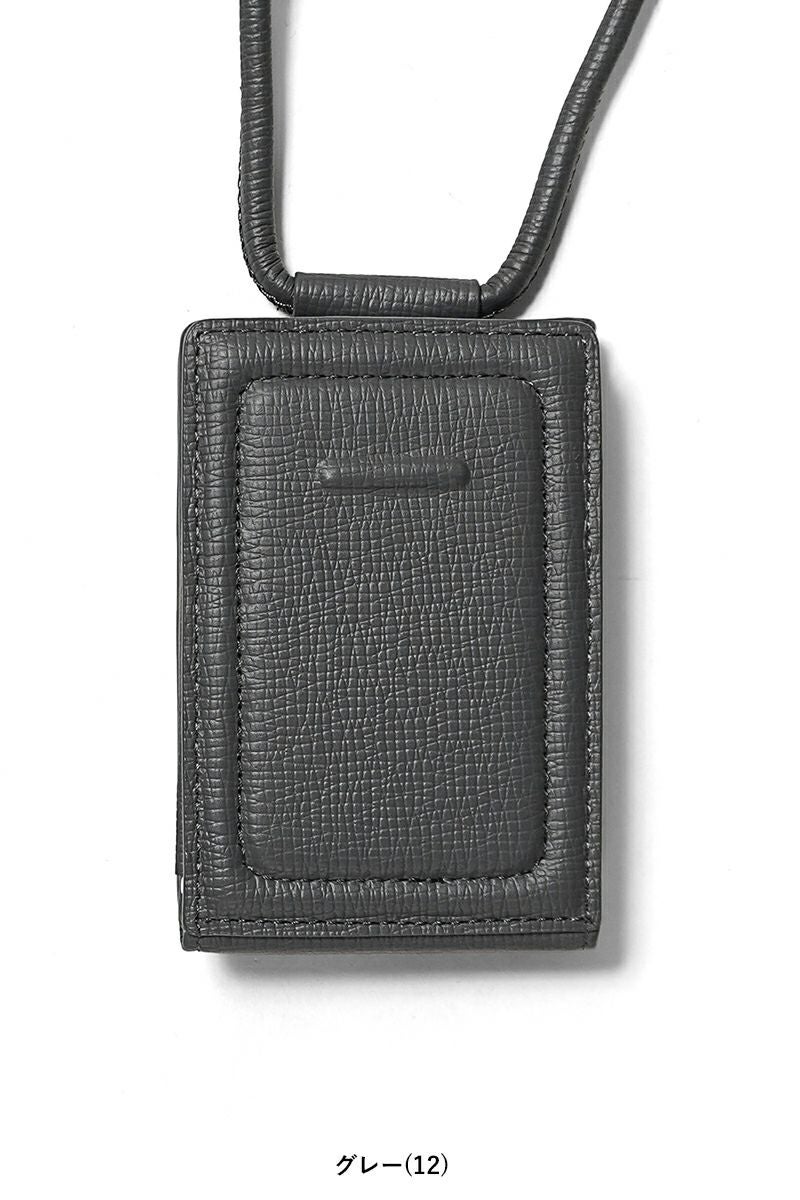 objcts.io(オブジェクツアイオー) iPhoneアクセサリー ストラップ付レザーウォレット