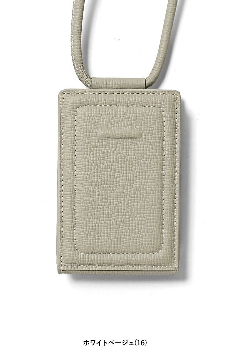 objcts.io(オブジェクツアイオー) iPhoneアクセサリー ストラップ付レザーウォレット