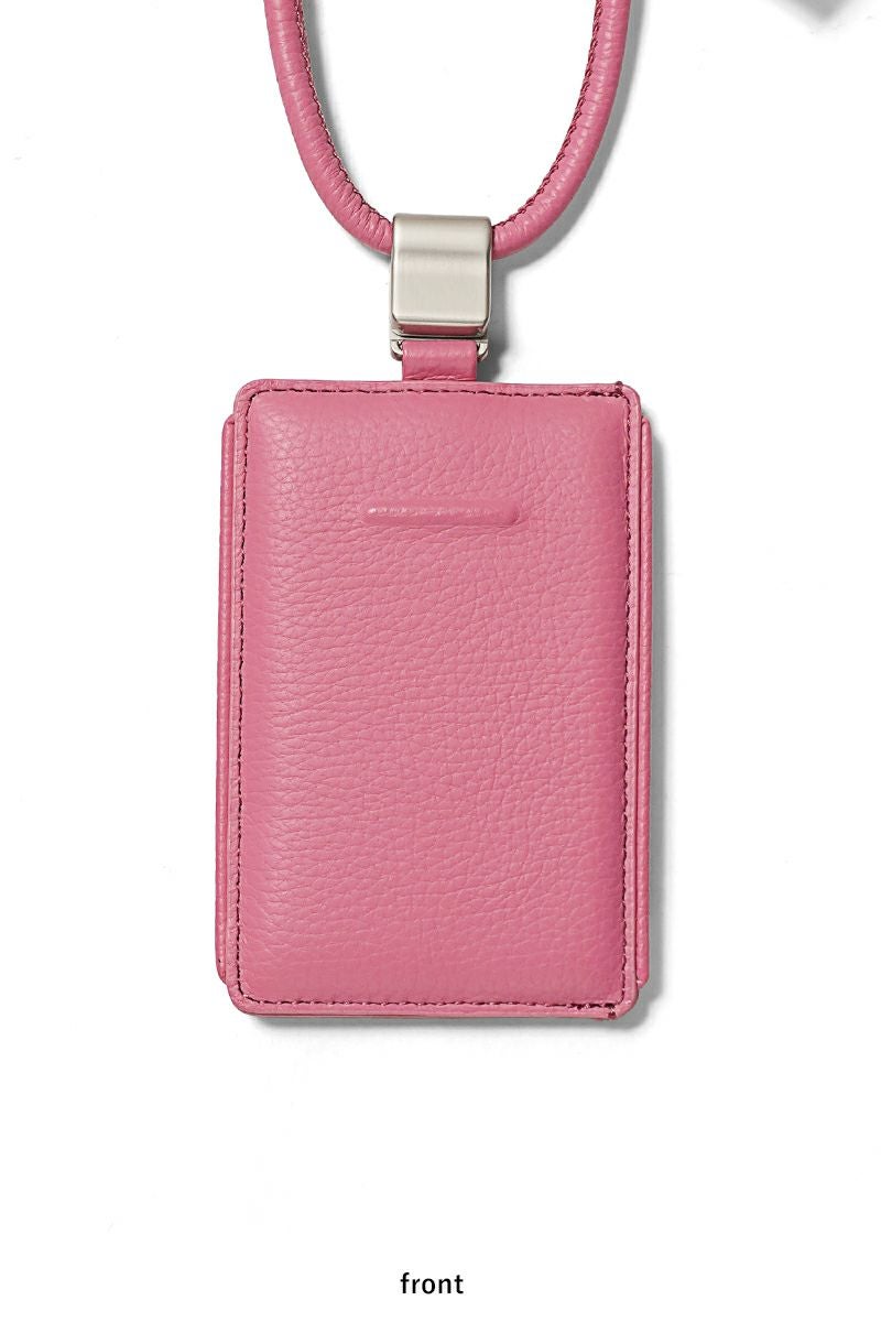 objcts.io(オブジェクツアイオー) iPhoneアクセサリー デタッチャブルストラップ付レザースリムカードホルダー