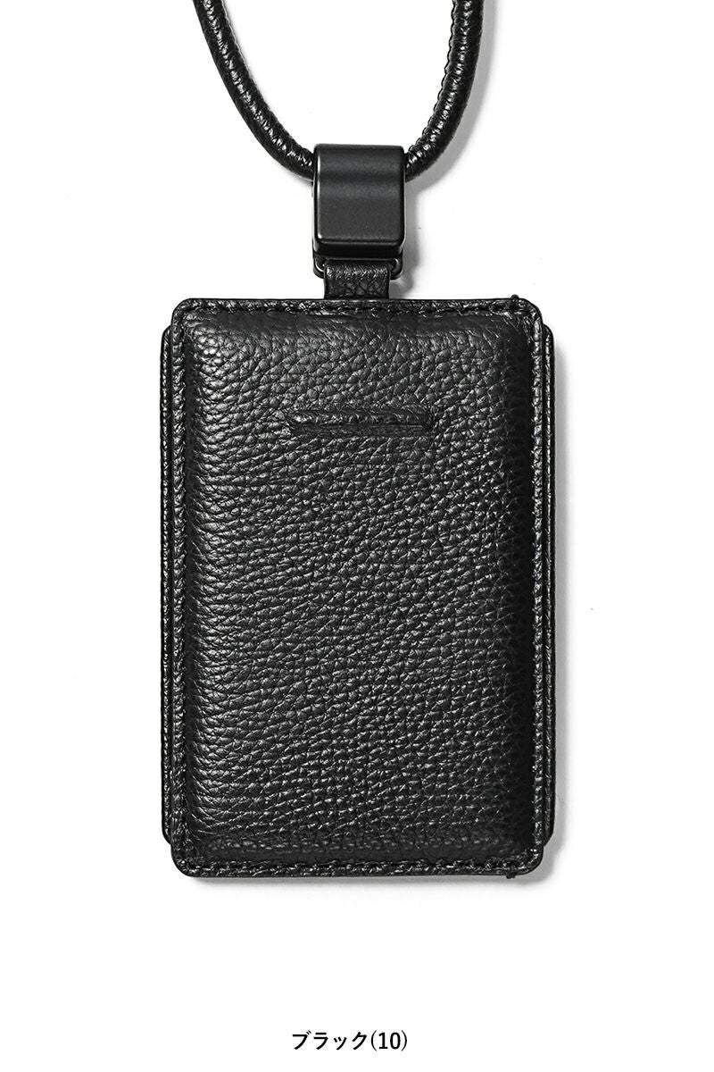 objcts.io(オブジェクツアイオー) iPhoneアクセサリー デタッチャブルストラップ付レザースリムカードホルダー