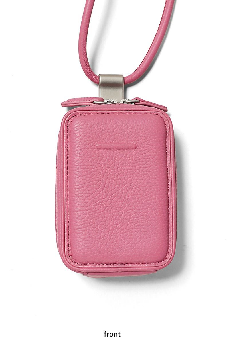 objcts.io(オブジェクツアイオー) iPhoneアクセサリー デタッチャブルストラップ付レザーマイクロバッグ