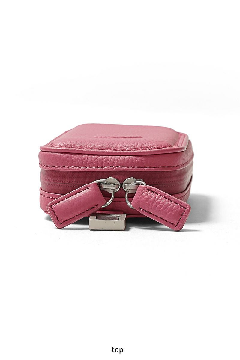 objcts.io(オブジェクツアイオー) iPhoneアクセサリー デタッチャブルストラップ付レザーマイクロバッグ