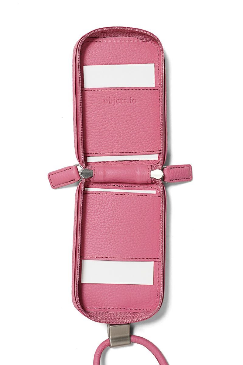 objcts.io(オブジェクツアイオー) iPhoneアクセサリー デタッチャブルストラップ付レザーマイクロバッグ